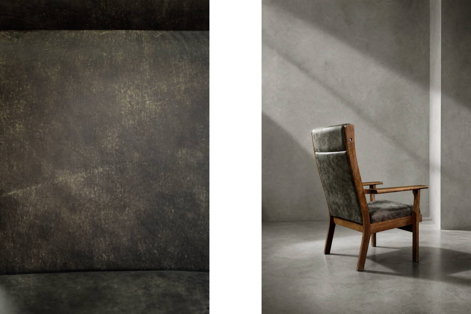 Fauteuil danois  modèle GE-181-A par Hans J. Wegner, 1950