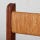 Pair of oak straw-seated armchairs from the 1950s.