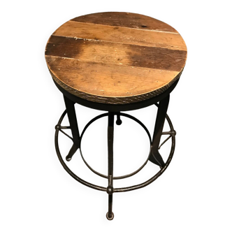 Tabouret vintage industriel