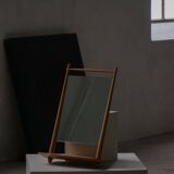 Mid-century Scandinavian floor mirror in wood, 1950–1960