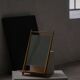 Mid-century Scandinavian floor mirror in wood, 1950–1960