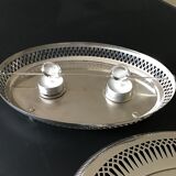 Silver heating coaster