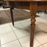 Table Louis Philippe old walnut oval