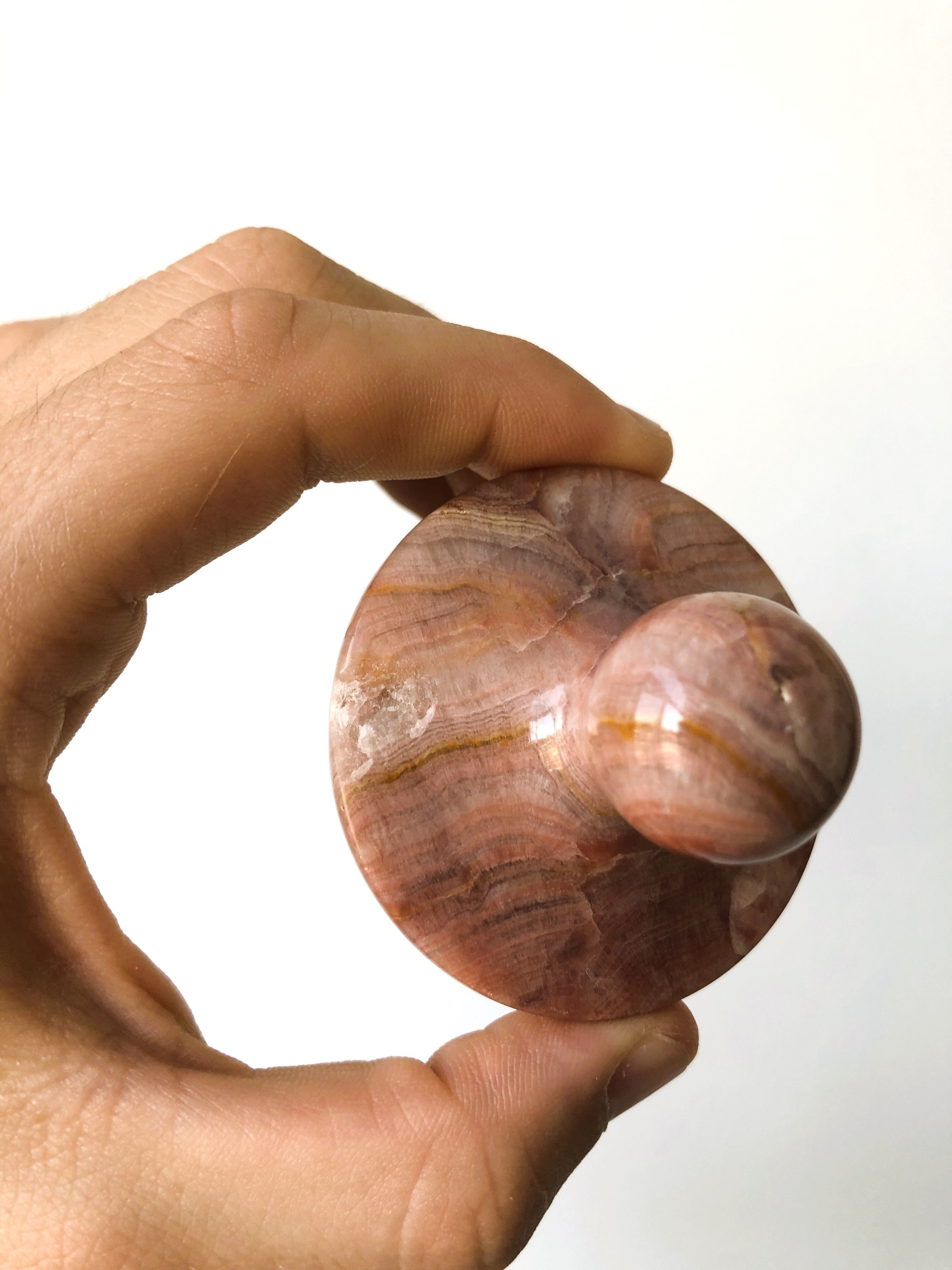Small pink marble box