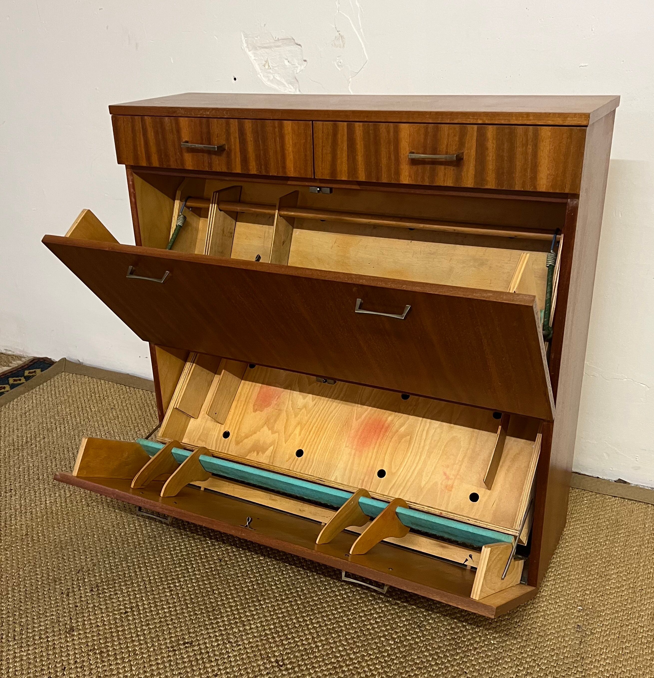 Vintage shoe cabinet