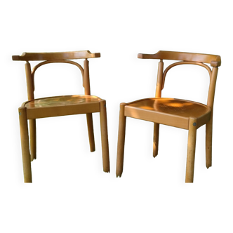 Paire fauteuils Baumann