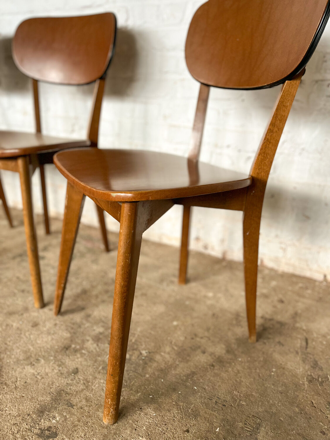 Série de 4 chaises bistrot années 60