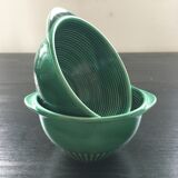 Lot 2 bowls emerald green