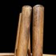 Pair of antique solid wood bar stools – rustic/bistro style