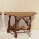 Pair of Italian consoles from the 18th century.