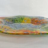 Plat en verre aspect céramique