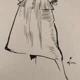 Fashion illustration 1957 by René Gruau