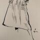 Fashion illustration 1957 by René Gruau