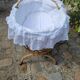 Vintage rattan crib