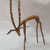 2 gazelles in African bronze, 1970