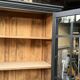 Armoire parisienne noire vitrée rénovée