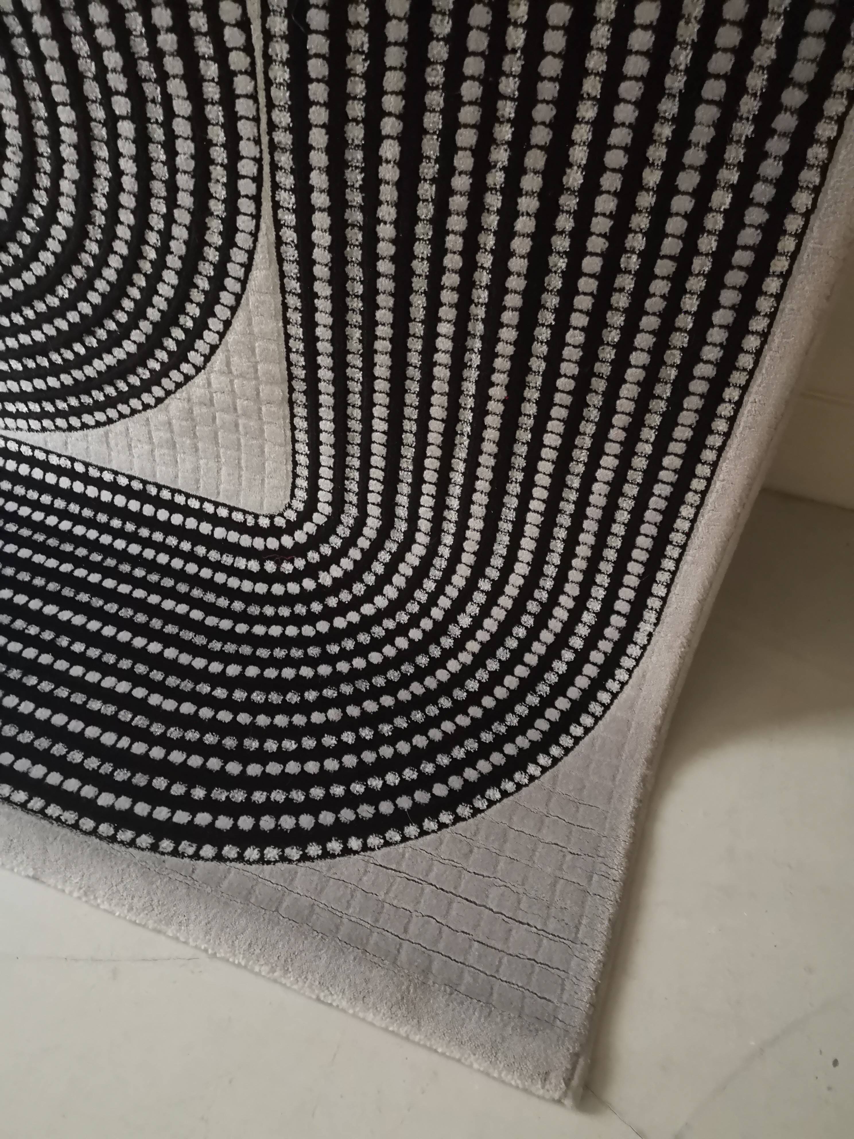 Real wool space age rug by Pierre Cardin, France 1970s