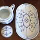 Sugar bowl and porcelain top Jäger Eisenberg - Saxon Blue