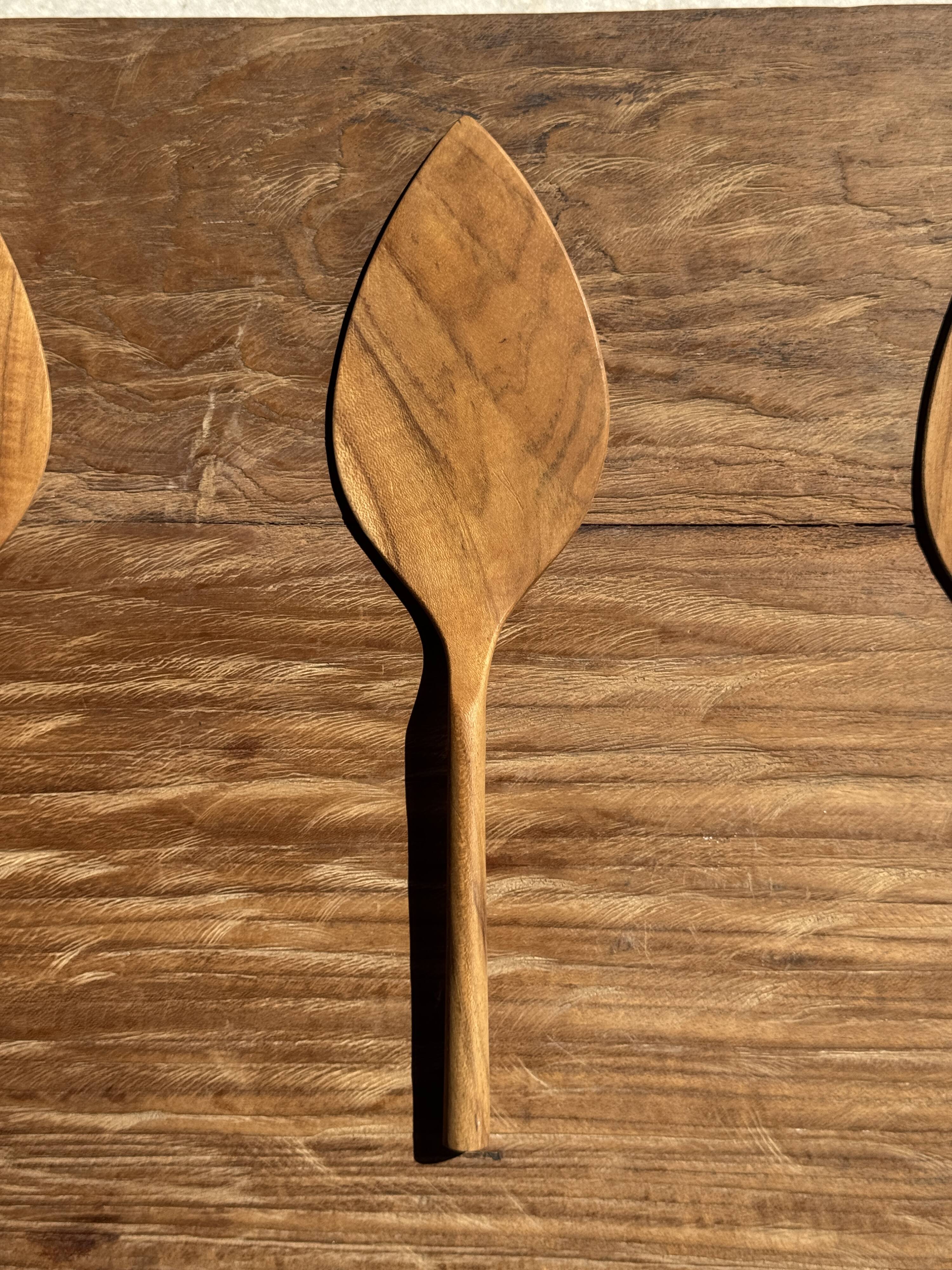 Teak pie server kitchen utensil L30 W8