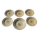 Set of 5 plates and 1 deep dish in Boch earthenware