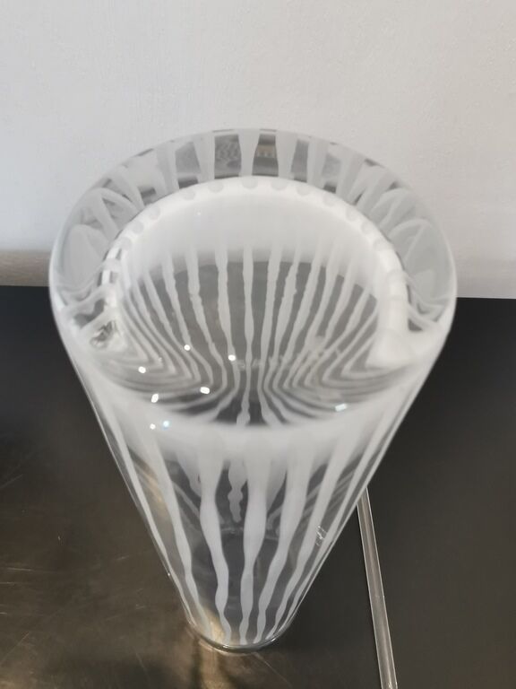 Carafe and its glass stirrer from Murano for Salviati.