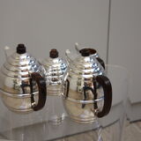 Silver plated coffee and tea set in art deco style - France - 1950's