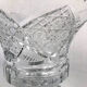 Cut on foot in cut crystal