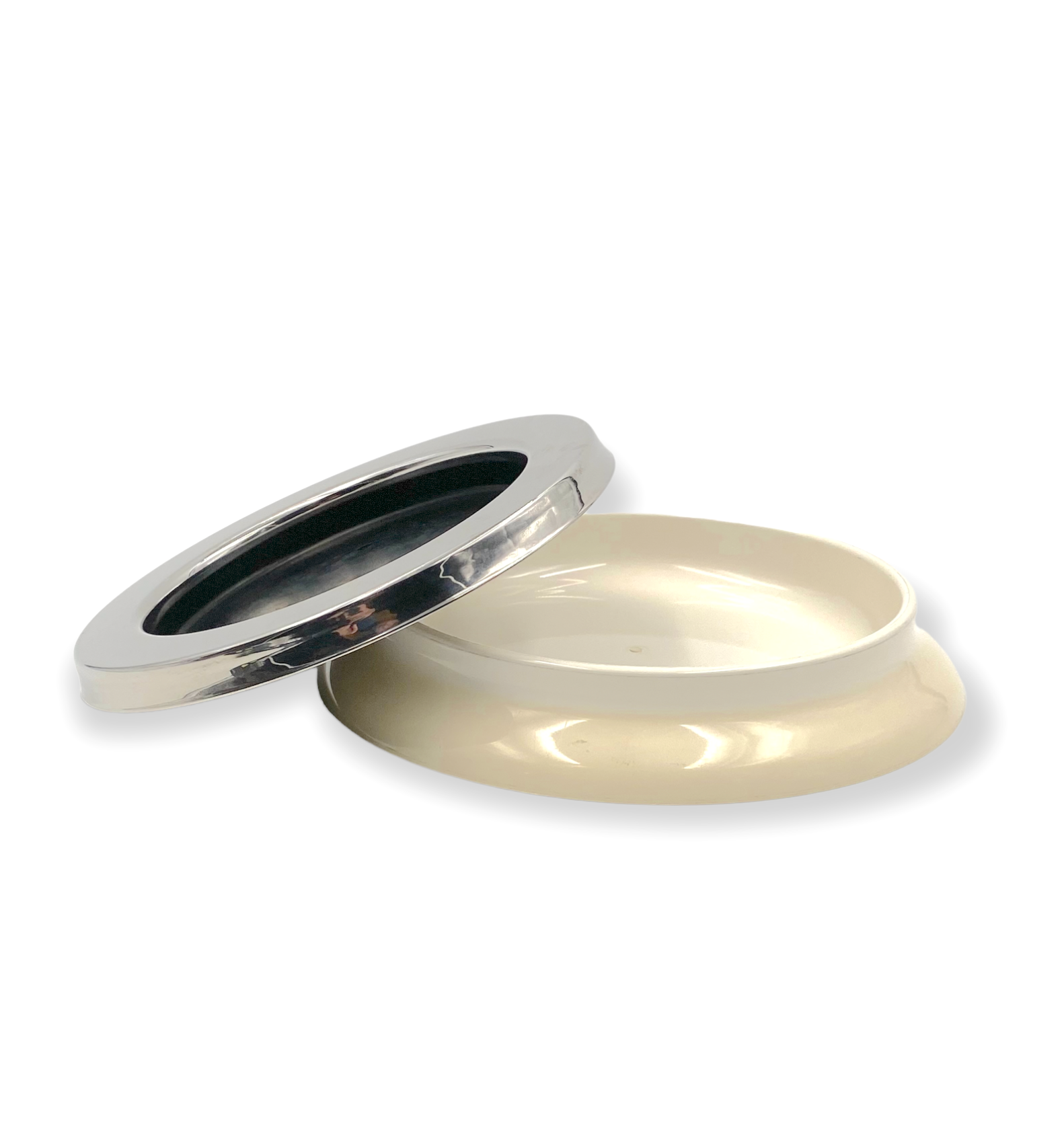 Sergio Asti, mod.4635 white ashtray / catchall, Kartell Italy 1967