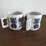 Porcelain mugs duo