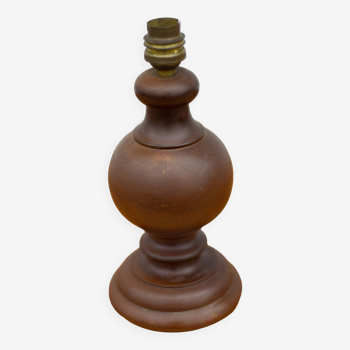 wooden lamp, vintage wooden lamp base