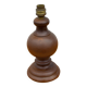 lampe bois, pied de lampe bois vintage