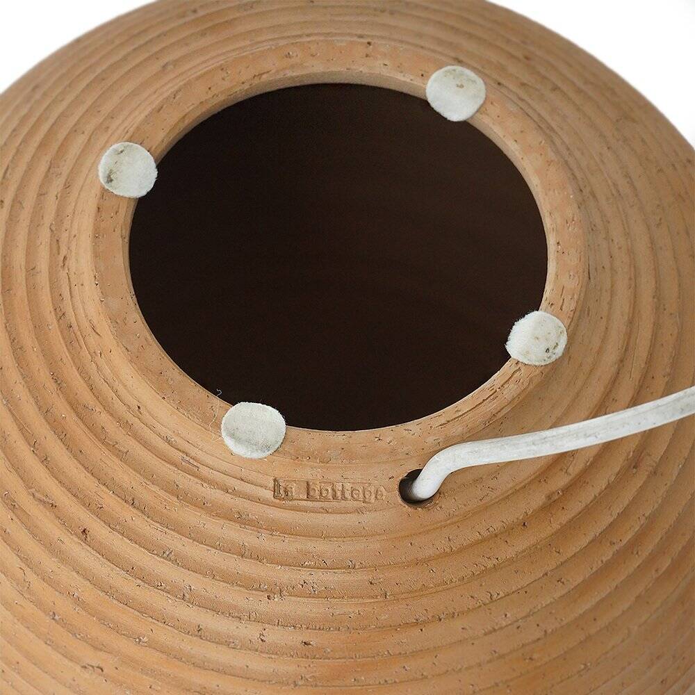 Ceramic table lamp by Ruggero Giangiacomi for La Bottega Il Punto, 1970s.