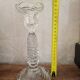 Molded glass candle holder