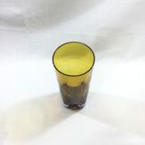 Vase en cristal orangé