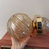 Paire d’appliques murales globes vintage