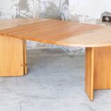 Mid-century massive extendable designer table