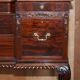 Honduran Mahogany Dressing Table with Lion Paw Carved Legs, Victorian Style