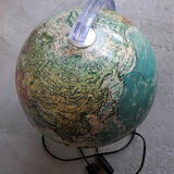 Globe terrestre vintage lumineux made in Italy 1970