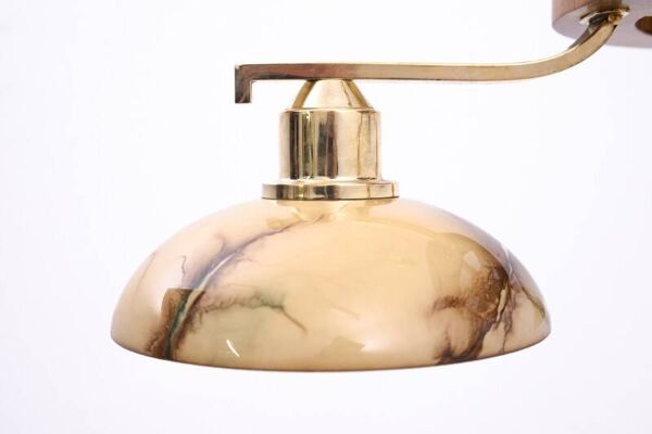 Lustre Art déco du milieu du XXe siècle, Pologne.