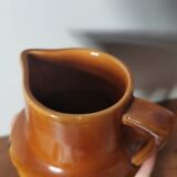 Vintage ceramic milk pitcher carafe signed and numbered