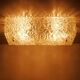 J.T. Kalmar Carré Wall Light and Ceiling Light in Textured Glass Midcentury, Vienna, 1950s