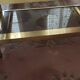Brass Coffee Table with Smoked Glass Tops. French Work of