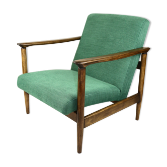 Fauteuil structurel vert par Edmund Homa, années 1970