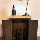 Small industrial metal storage unit.