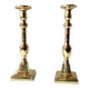 Pair of antique brass candlesticks