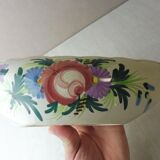 Old empty pocket / cut, decoration flowers and knots, ceramic St Clement 1850