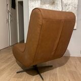Fauteuil de relaxation simili cuir pivotant