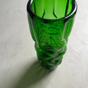 Vintage Murano vase , Emerald Green decorative made in Italy