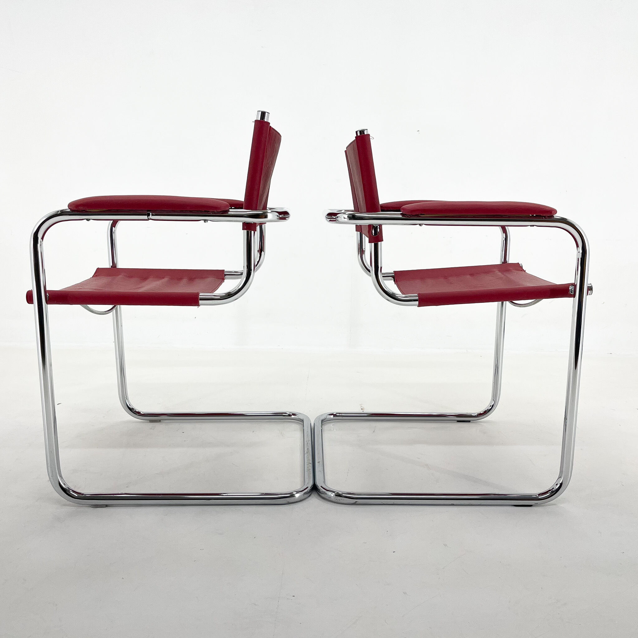 Mid-centrury chrome  tubular chair, 1970's