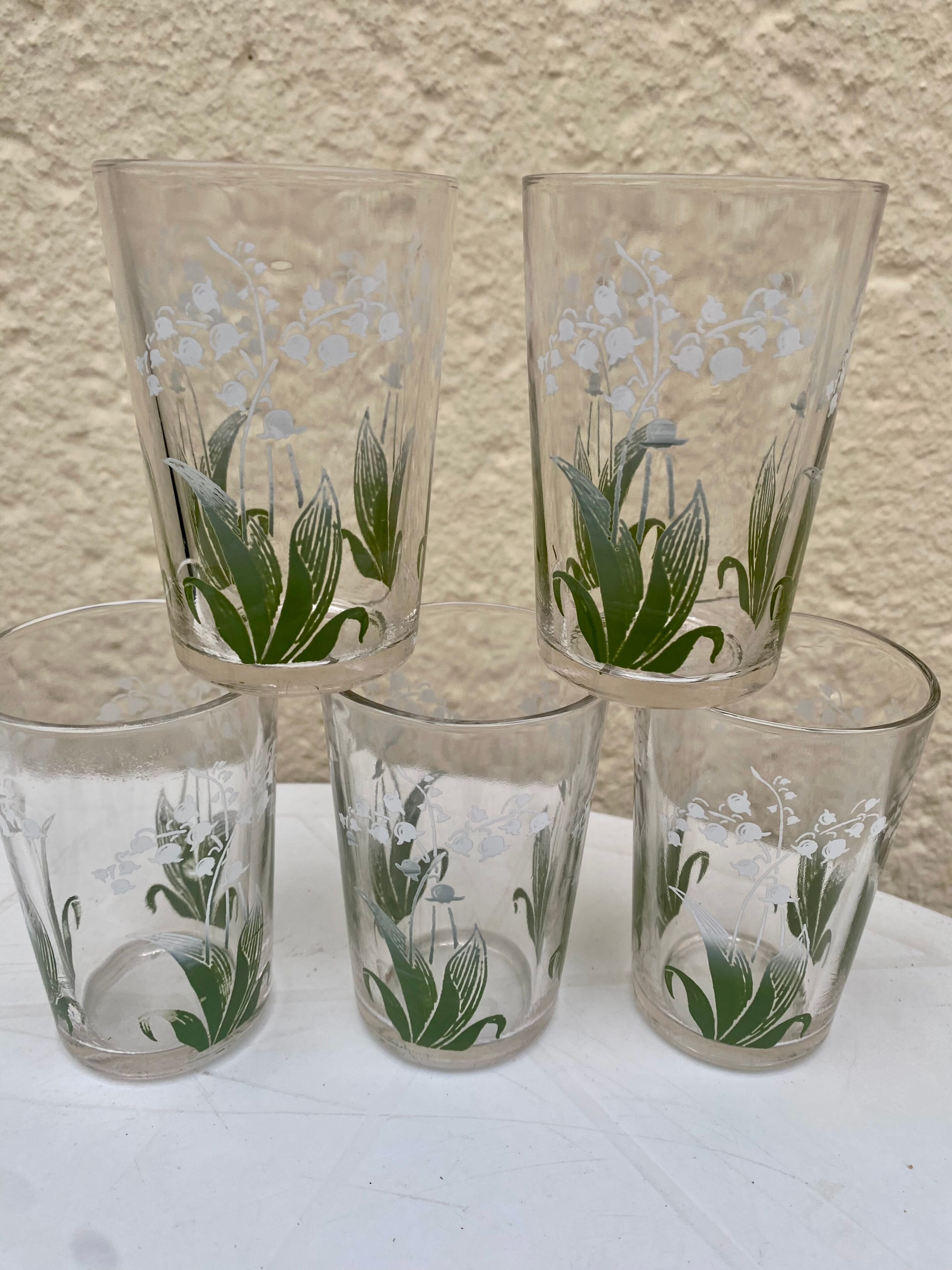 Glasses lucky vintage lily of the valley